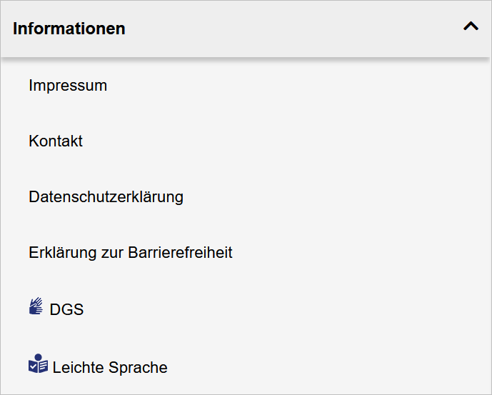 Linkliste Verwaltung