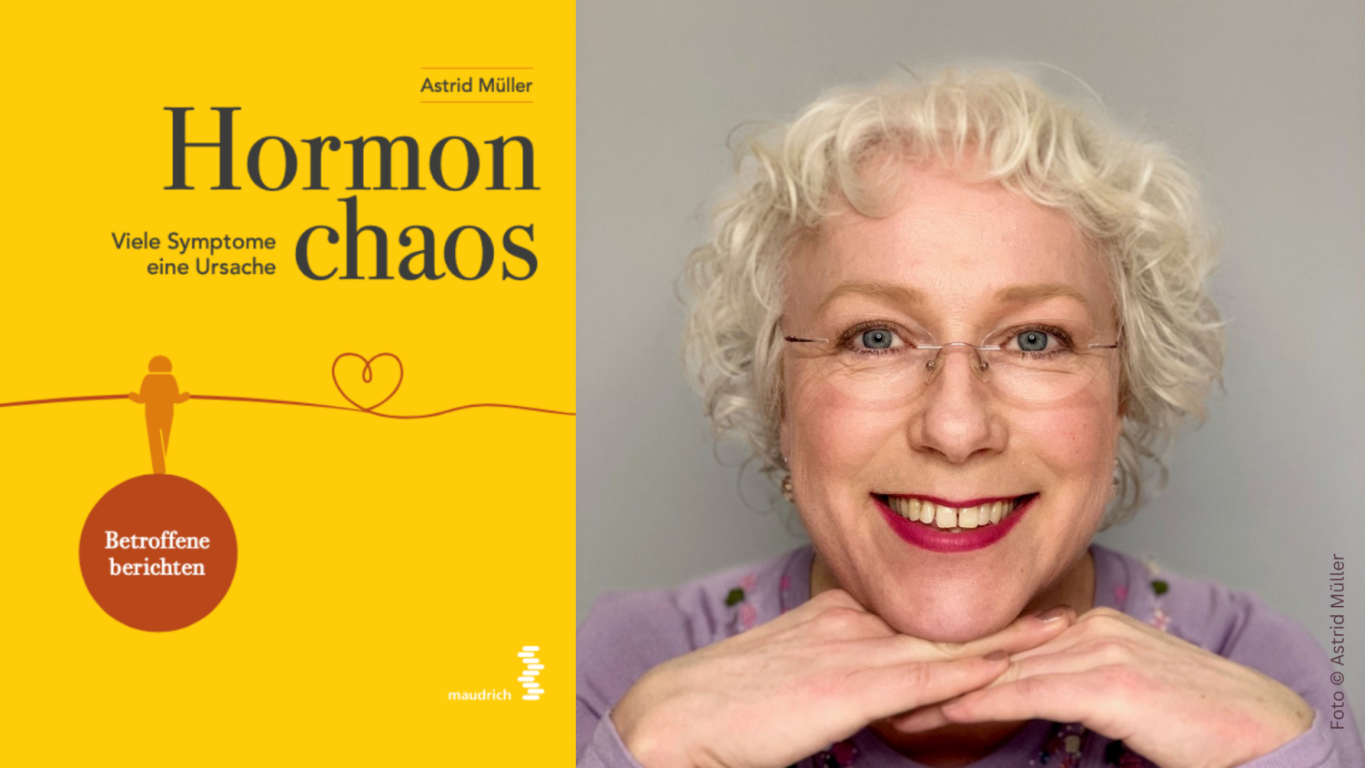 Buchcover und Autorinnenfoto