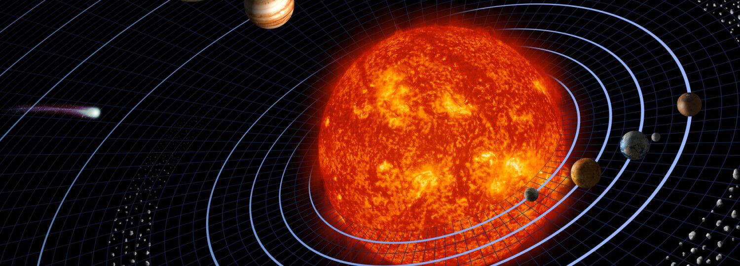 Grafische Dartstellung unseres Sonnensystems