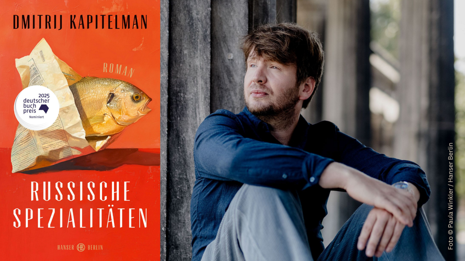 Buchcover und Autorenportrait