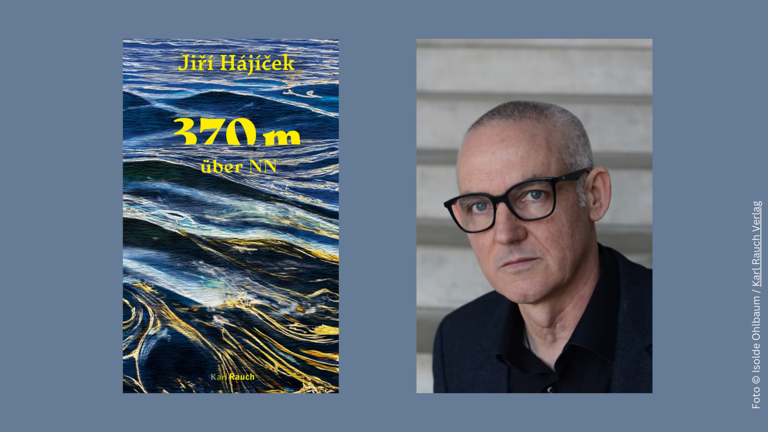 Buchcover mit Autorenfoto