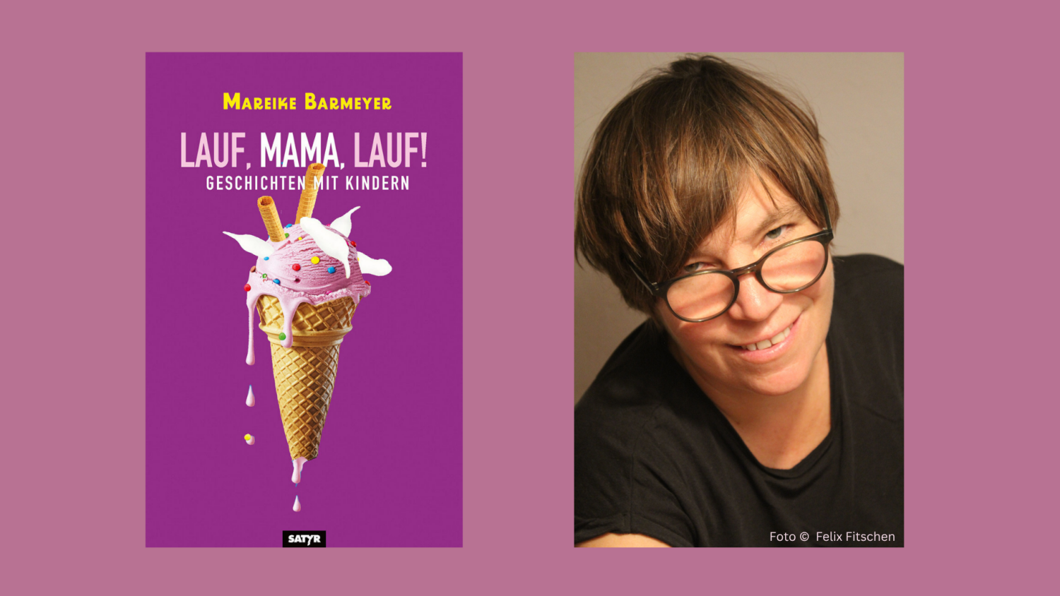 Buchcover und Autorinnenfoto