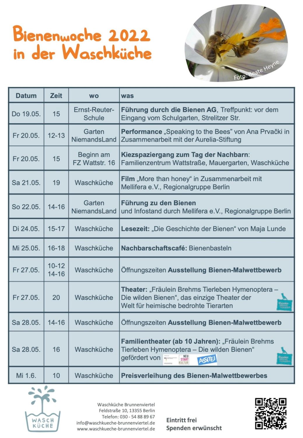 Programm zur Bienenwoche
