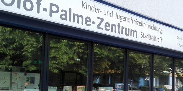 Außenansicht des Olof-Palme-Zentrum