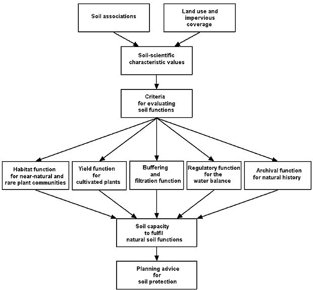 Fig. 1: Diagram to evaluate the soil functions