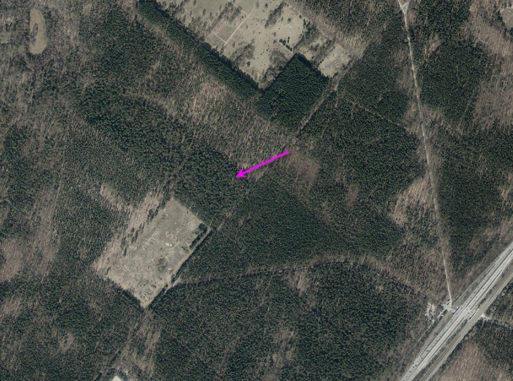 Photo 4.1: Location of the Berlin-Grunewald station (see arrow mark)