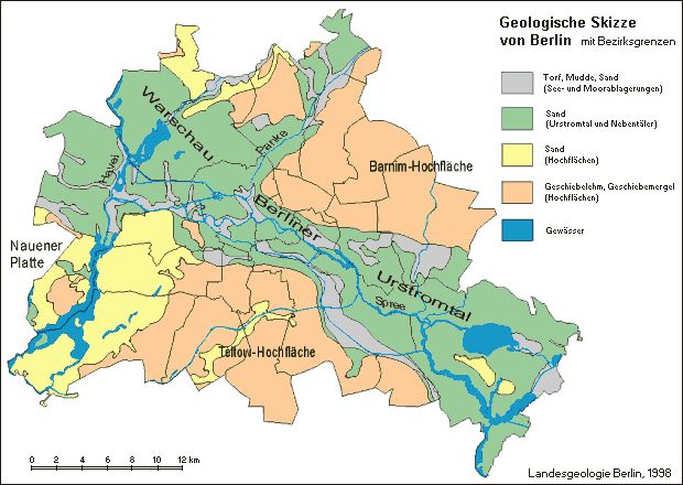 Abb. 3: Geologische Skizze von Berlin