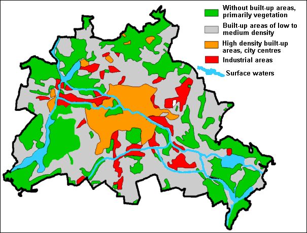 Fig. 4: Simple Diagram of the Urban Structure of Berlin