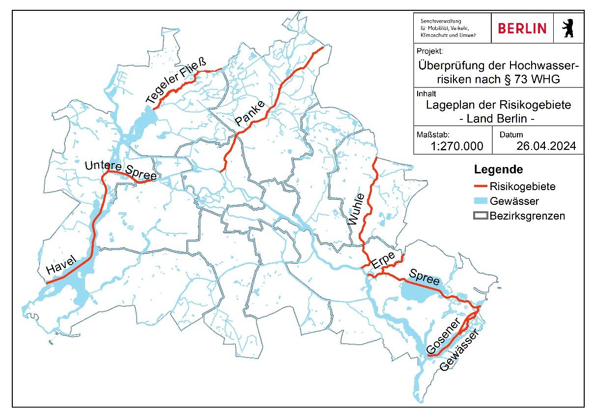 Abb. 1: Lage der Risikogebiete in Berlin