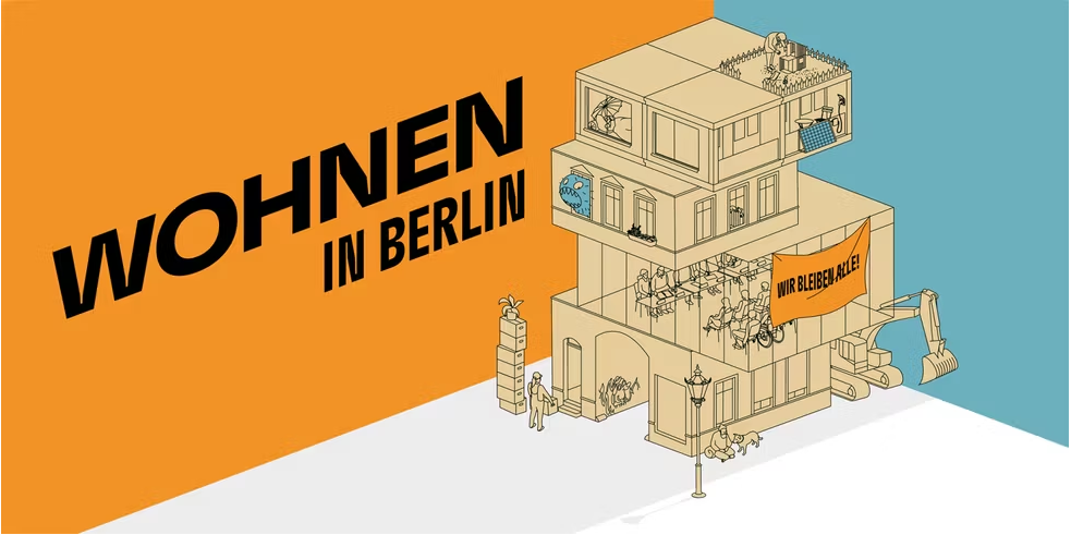 Ausstellungsplakat "Wohnen in Berlin"