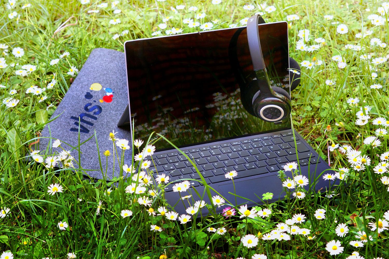 Laptop Wiese