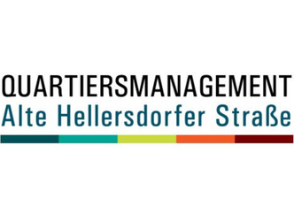 Abbildung mit der Aufschrift Quartiersmanagement Alte Hellersdorfer Straße