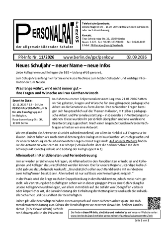 11/2026: Neues Schuljahr – neuer Name – neue Infos