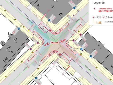 Bildvergrößerung: Verkehrszeichenplan Klever Str. Eulerstraße