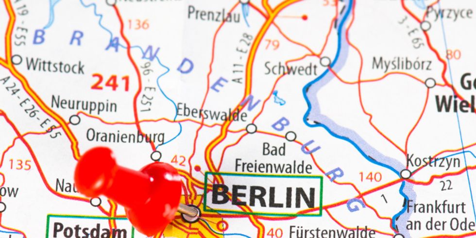 Berlin auf der Landkarte