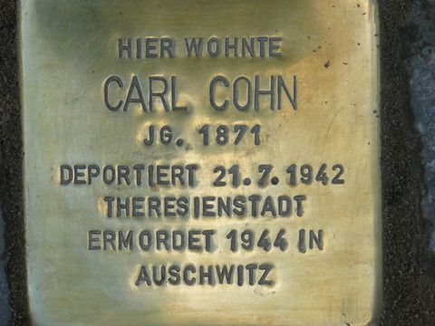 Stolperstein für Carl Cohn