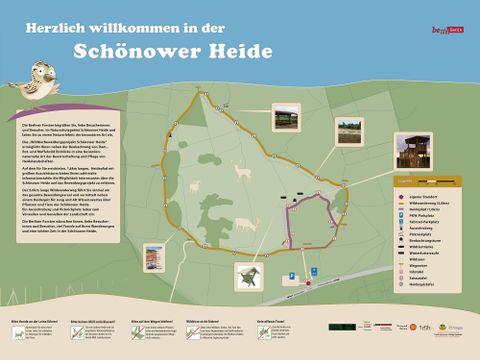 Eingangstafel Schönower Heide