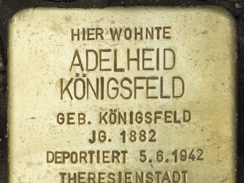 Stolperstein Adelheid Königsfeld, 2014