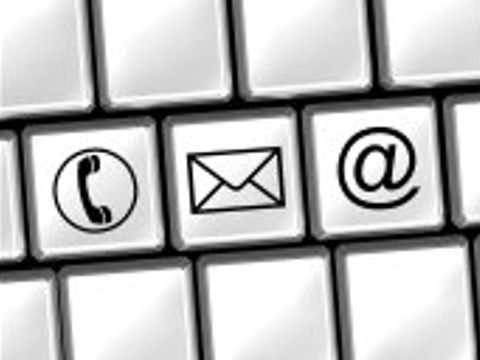 Tastatur mit Kontaktsymbolen