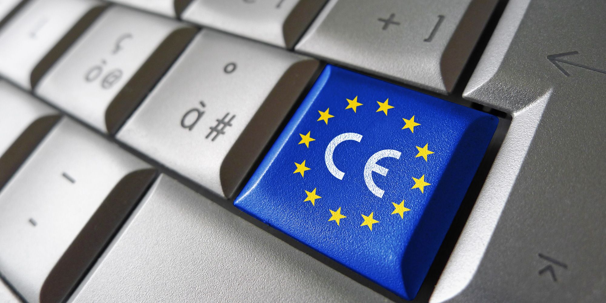 Die Europäische Union Flagge CE-Zeichen