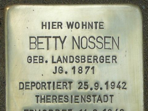 Stolperstein für Betty Nossen