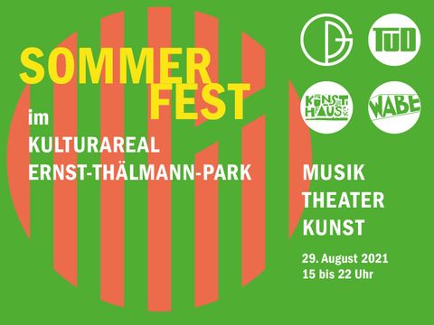 Flyer: Sommerfest des Fachbereichs Kunst und Kultur, 2021