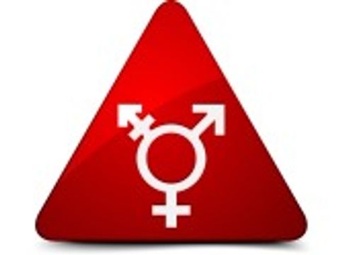 Bildvergrößerung: Rotes Dreieck mit verschiedenen Geschlechtersymbolen
