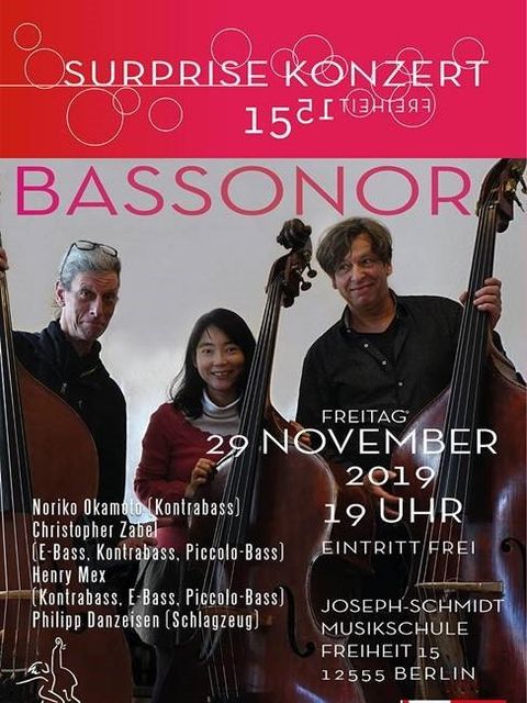 Bildvergrößerung: Plakat zum Surprise-Konzert BASSONOR
