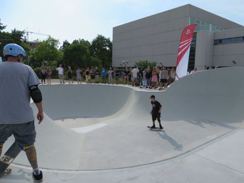 Lippstädter Straße 5 - Skateanlage bei der Eröffnung am 01.06.2018