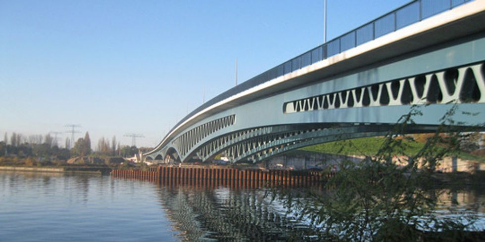 Minna-Todenhagen-Brücke über die Spree (November 2017)