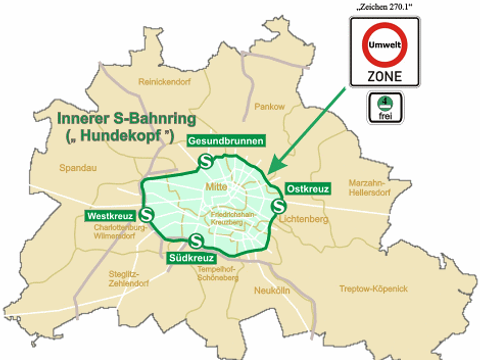 low emission zone / Land Berlin