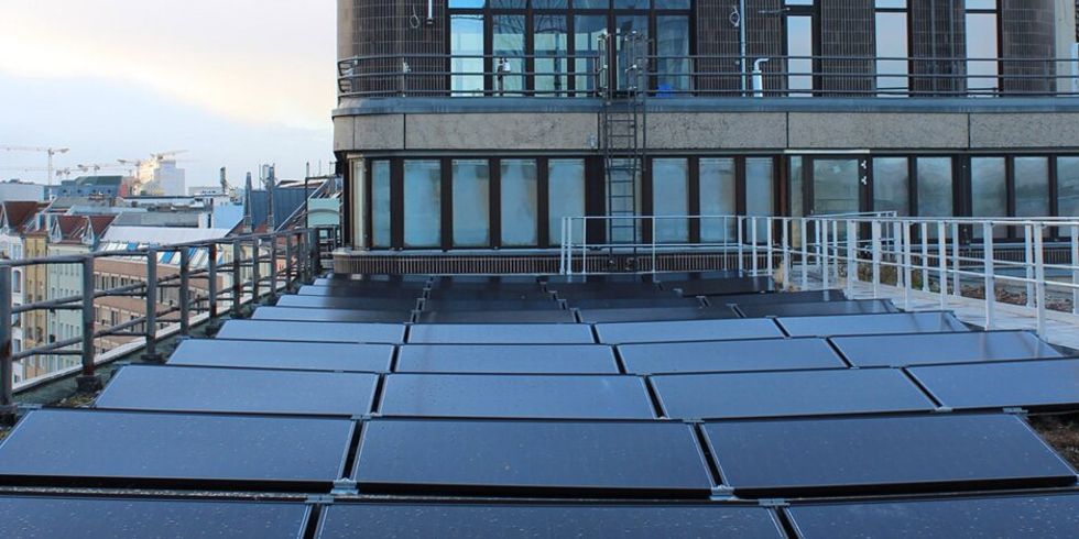 WBM Wohnungsbaugesselschaft Solaranlage auf Dach
