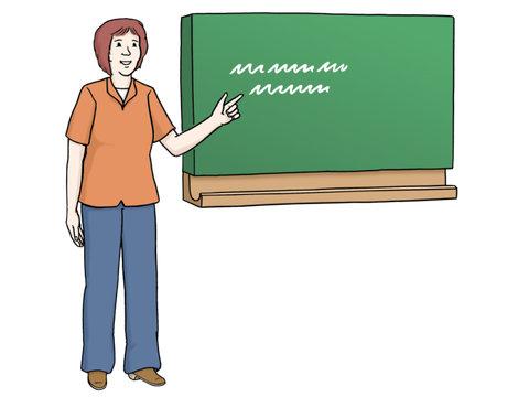Darstellung einer Lehrerin