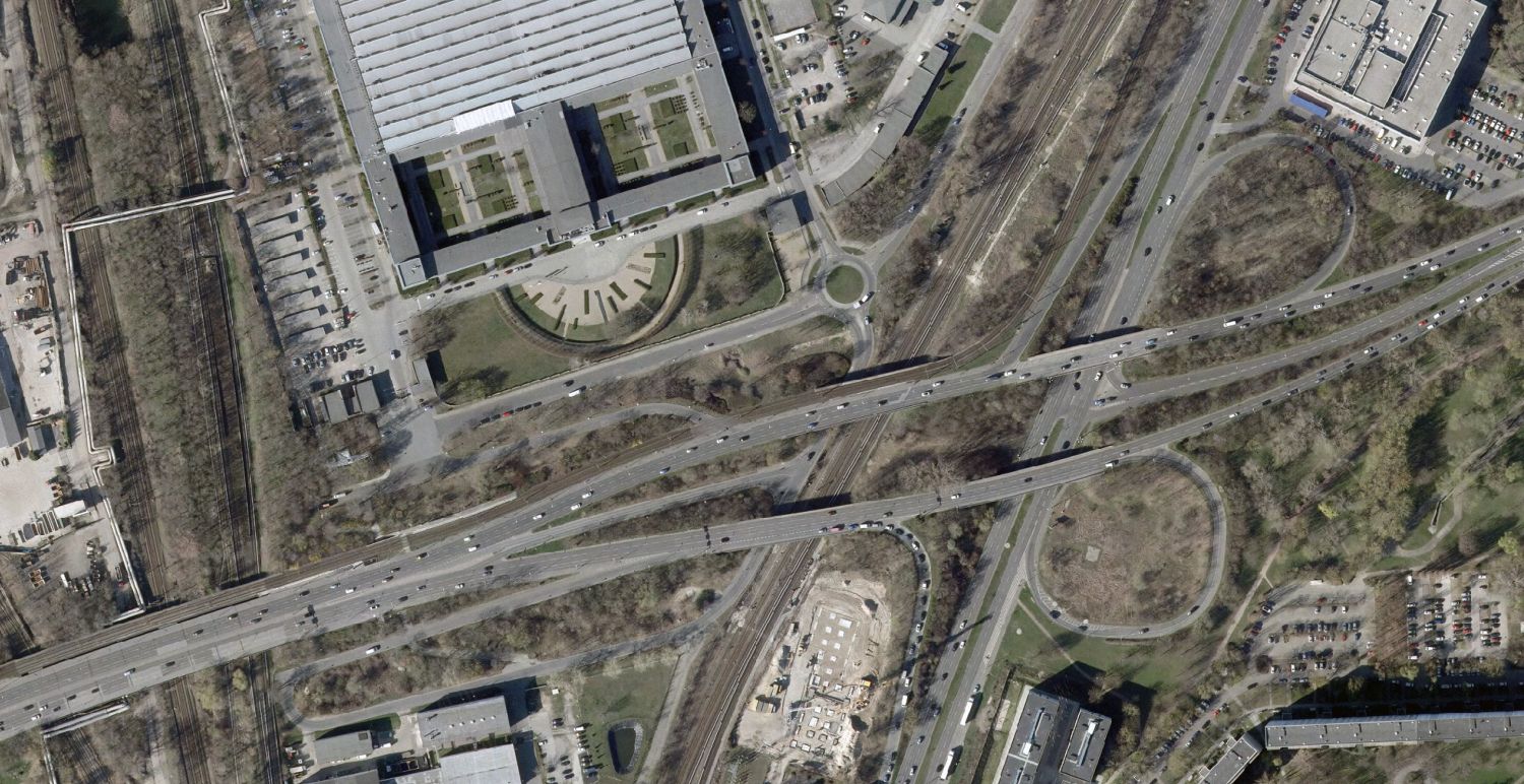 Luftbild 2019 vom Verkehrsknoten Marzahn