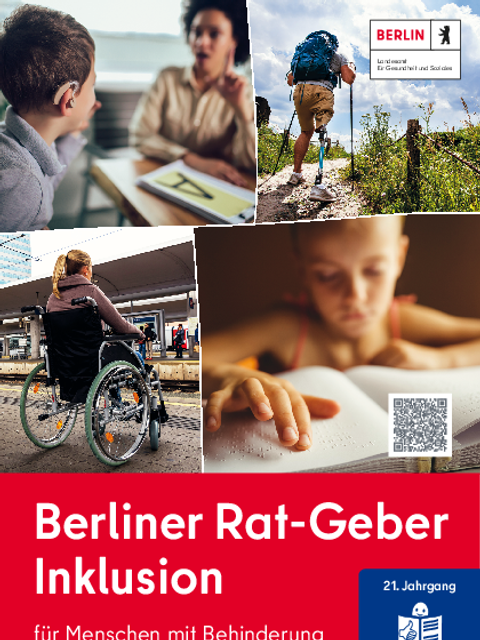 Berliner Rat-Geber Inklusion in Leichter Sprache für Menschen mit Behinderung 2021/2022