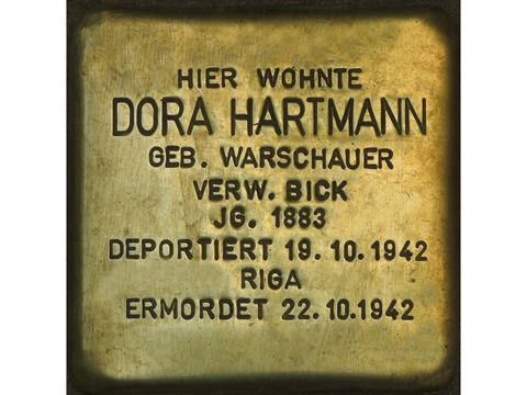 Stolperstein Dora Hartmann