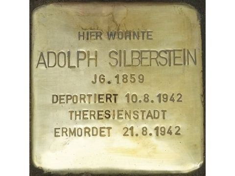 Bildvergrößerung: Stolperstein Adolph Silberstein