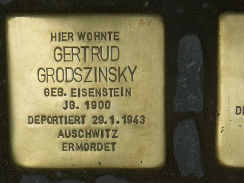 Stolperstein für Gertrud Grodszinsky