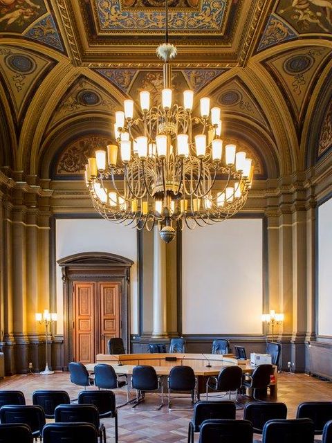 historischer Sitzungssaal 113 des Sozialgerichts Berlin