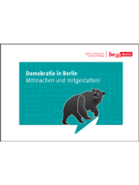 Cover der Broschüre "Demokratie in Berlin - Mitmachen und Mitgestalten!"