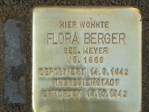 Stolperstein für Flora Berger, 24.10.2008