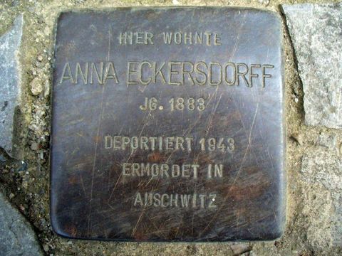 Stolperstein für Anna Eckersdorff