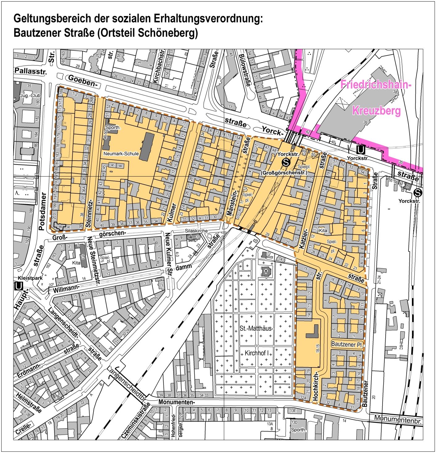 Bildvergrößerung: Karte Bautzener Straße