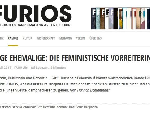 Screenshot FURIOs - Ewige Ehemalige: Die feministische Vorreiterin