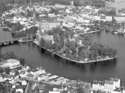 Altstadtinsel von oben um 1960