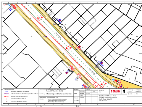 Bildvergrößerung: Verkehrszeichenplan Oberwallstr. 3-10