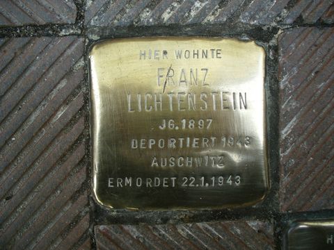 Stolperstein für Franz Lichtenstein, 04.04.11 