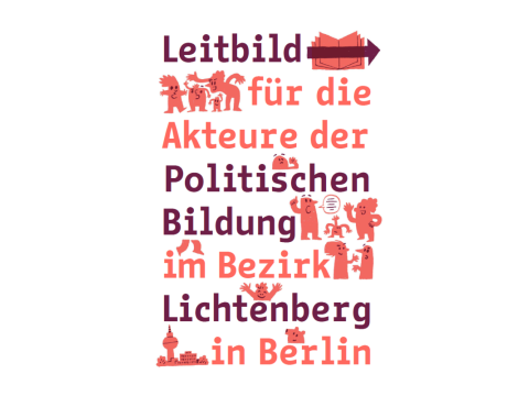Cover der Broschüre Leitbild Politische Bildung Lichtenberg
