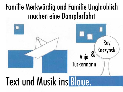 Text und Musik ins Blaue (Plakat)