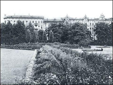 Barths Platz um 1930, Postkarte